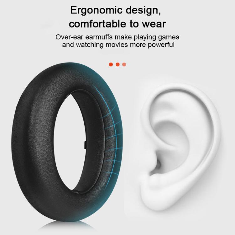 For Meizu HD60 2pcs Protein Leather Snap-on Type Earphone Covers