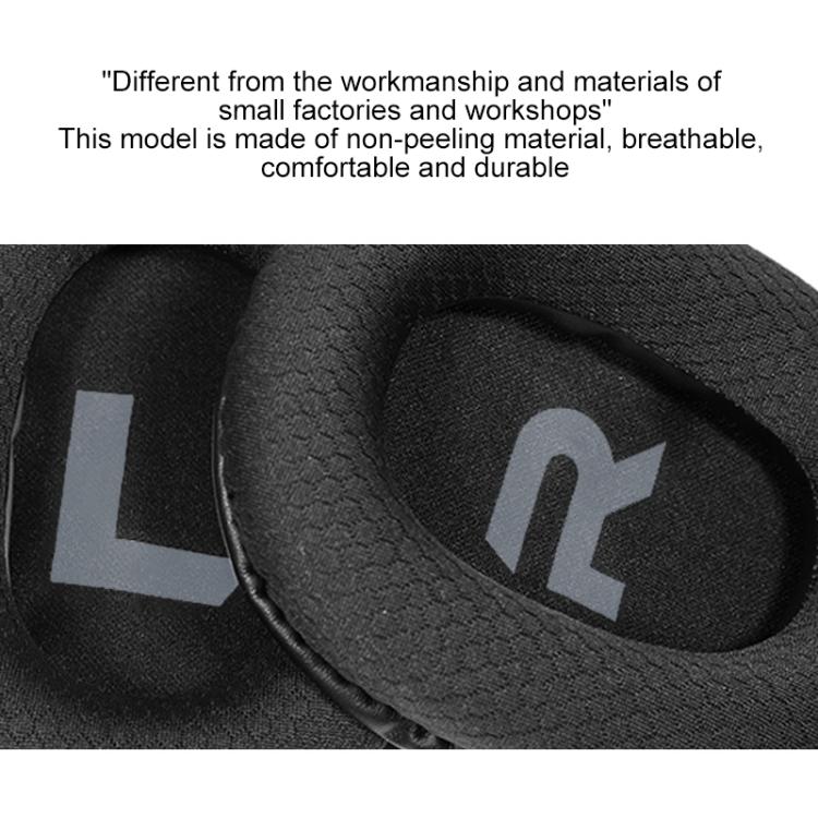 1 Pair Printing Insert Earpads For Somic G936N / G936, Material:Protein Leather - Black
