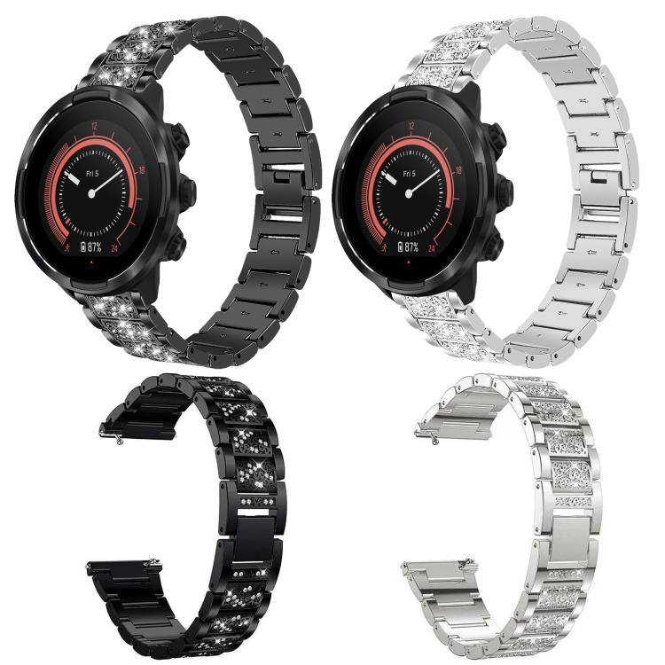 For Suunto 9 / 9 Baro / D5 / Core / 7 22mm xDfind Diamond Jewelry Stainless Steel Watch Band
