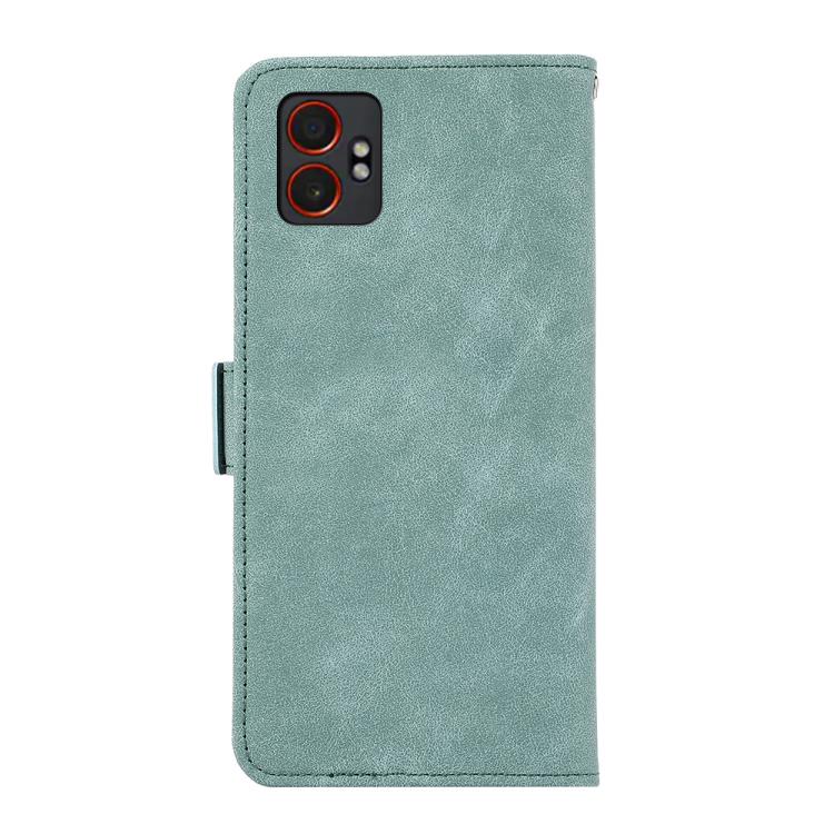 For Samsung Galaxy XCover7 Pro ABEEL Frosted Magnetic RFID Leather Phone Case