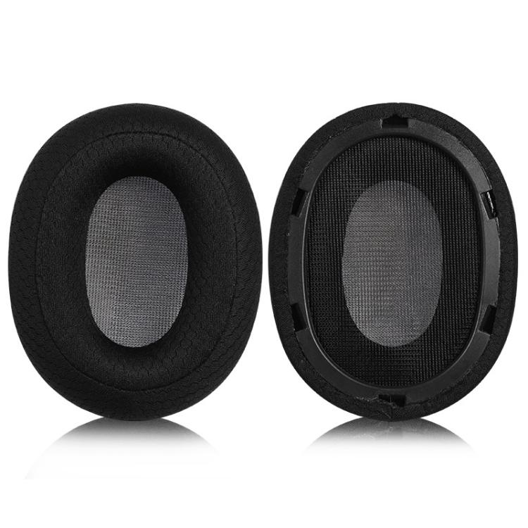 2pcs Snap-on Earpads For Swan AW-85, Material:Football Net Fabric - Black