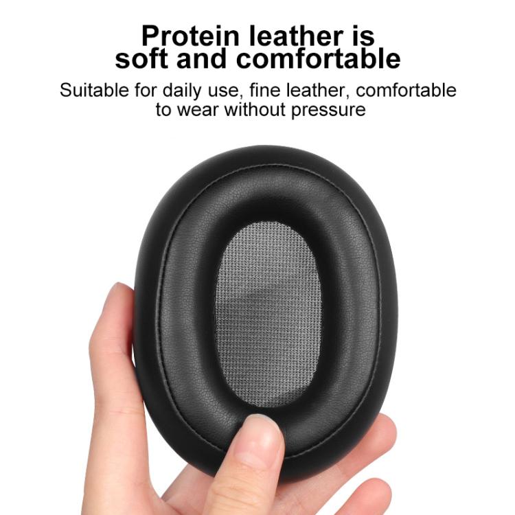 2pcs Snap-on Earpads For Swan AW-85, Material:Football Net Fabric - Black