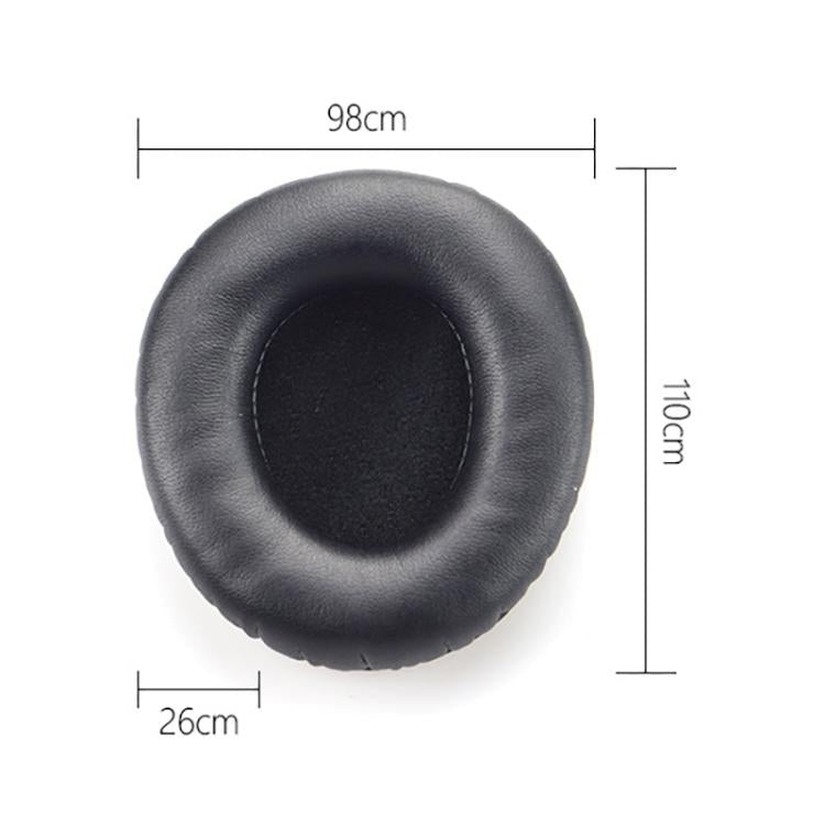 2pcs Protein Leather Earpads For Creative Aurvana Live 1 - Black