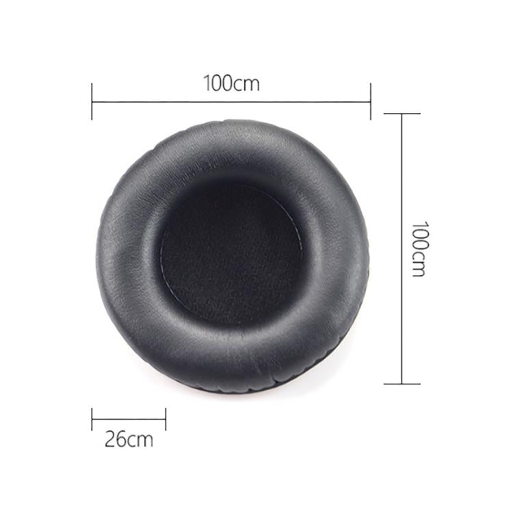 2pcs Protein Leather Earpads For Creative Aurvana Live 2 - Black