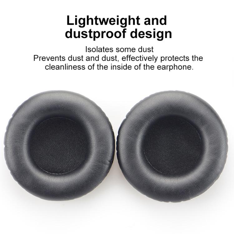 2pcs Protein Leather Earpads For Creative Aurvana Live 2 - Black