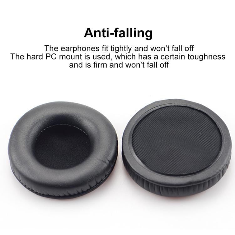 2pcs Protein Leather Earpads For Creative Aurvana Live 2 - Black