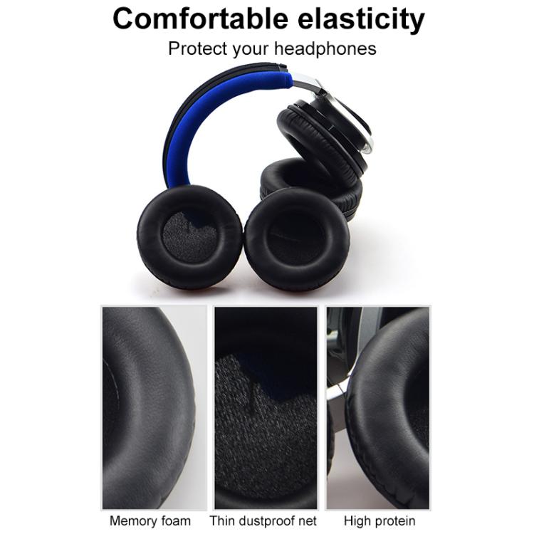 2pcs Protein Leather Earpads For Creative Aurvana Live 2 - Black