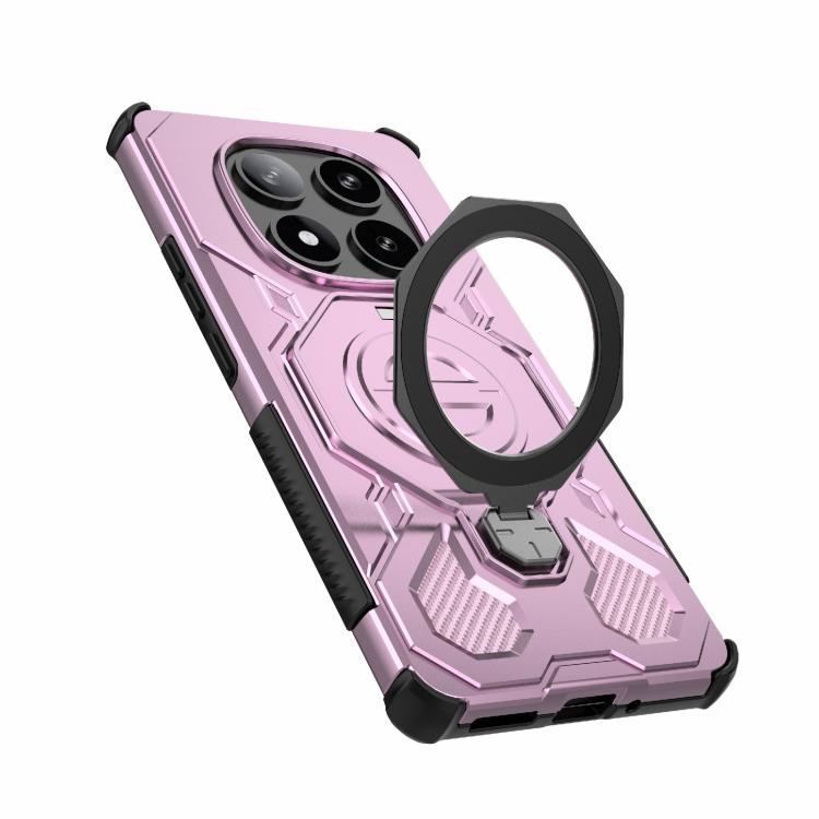 For Redmi Note 14 Pro 5G J-20 Solid Color MagSafe Magnetic TPU+PC Phone Case