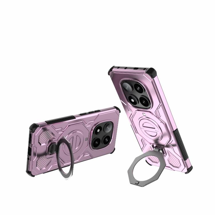 For Redmi Note 14 Pro 5G J-20 Solid Color MagSafe Magnetic TPU+PC Phone Case