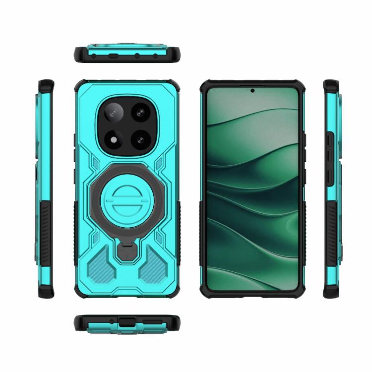 For Redmi Note 14 Pro 5G J-20 Solid Color MagSafe Magnetic TPU+PC Phone Case