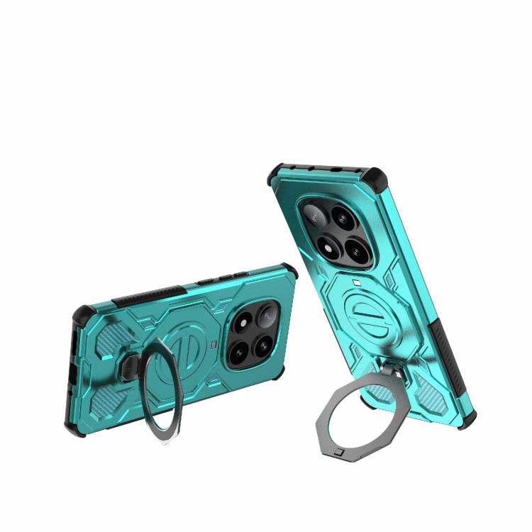 For Redmi Note 14 Pro 5G J-20 Solid Color MagSafe Magnetic TPU+PC Phone Case