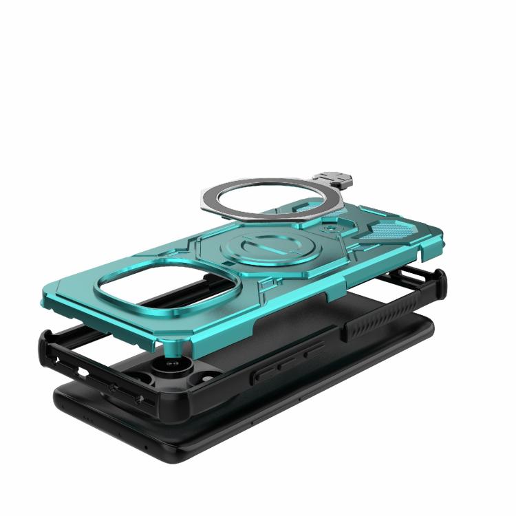 For Redmi Note 14 Pro 5G J-20 Solid Color MagSafe Magnetic TPU+PC Phone Case