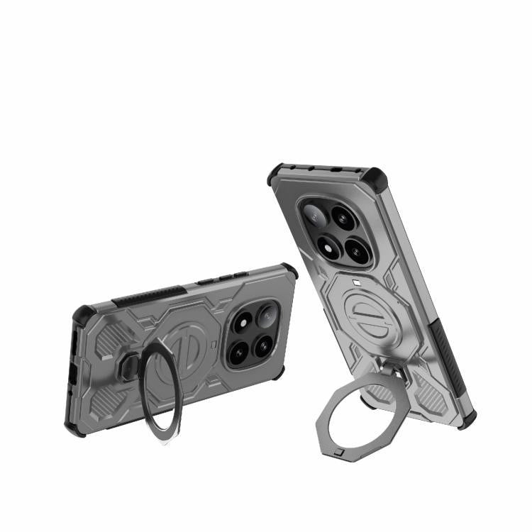 For Redmi Note 14 Pro 5G J-20 Solid Color MagSafe Magnetic TPU+PC Phone Case