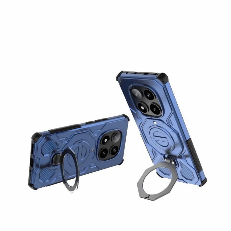 For Redmi Note 14 Pro 5G J-20 Solid Color MagSafe Magnetic TPU+PC Phone Case