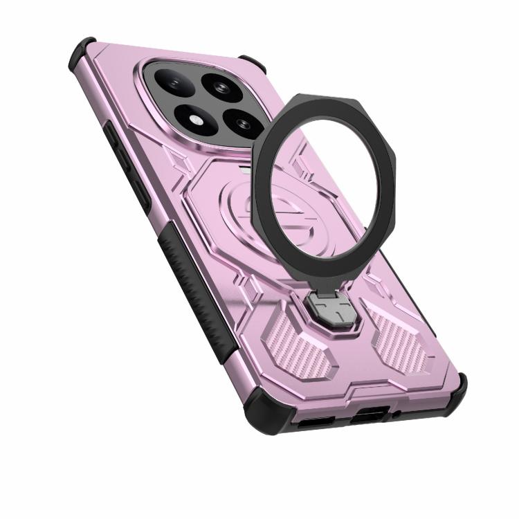 For Redmi Note 14 Pro+ 5G Global J-20 Solid Color MagSafe Magnetic TPU+PC Phone Case