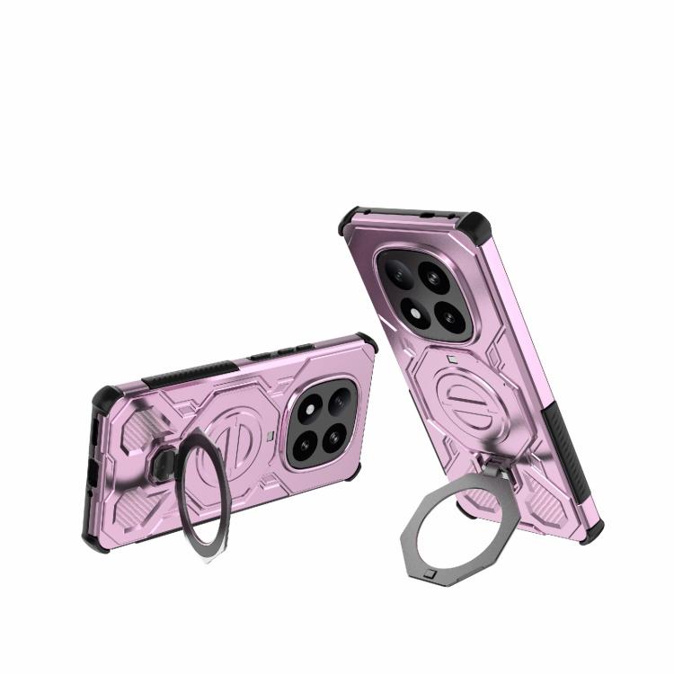For Redmi Note 14 Pro+ 5G Global J-20 Solid Color MagSafe Magnetic TPU+PC Phone Case