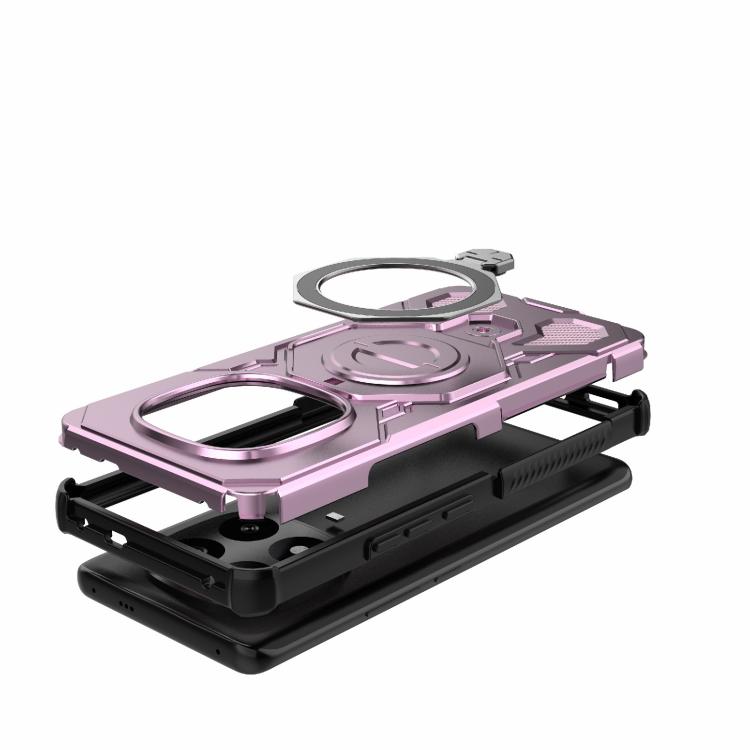 For Redmi Note 14 Pro+ 5G Global J-20 Solid Color MagSafe Magnetic TPU+PC Phone Case