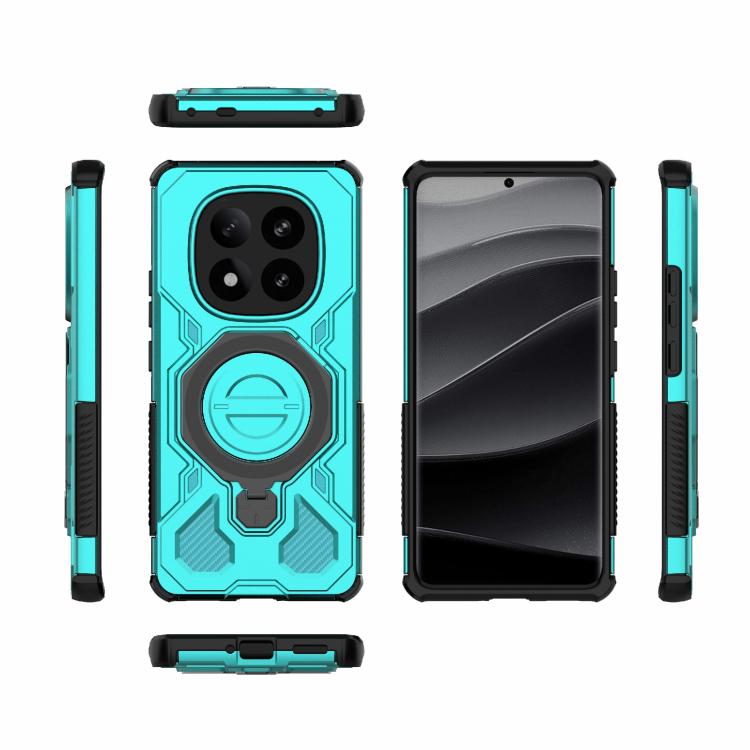 For Redmi Note 14 Pro+ 5G Global J-20 Solid Color MagSafe Magnetic TPU+PC Phone Case