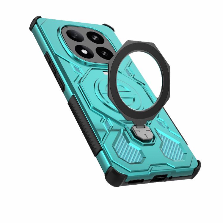 For Redmi Note 14 Pro+ 5G Global J-20 Solid Color MagSafe Magnetic TPU+PC Phone Case