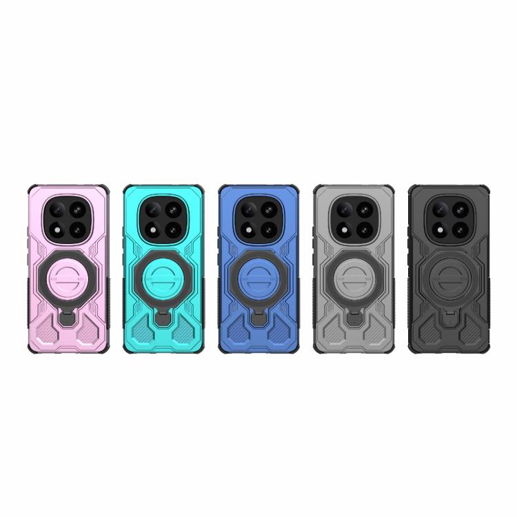 For Redmi Note 14 Pro+ 5G Global J-20 Solid Color MagSafe Magnetic TPU+PC Phone Case