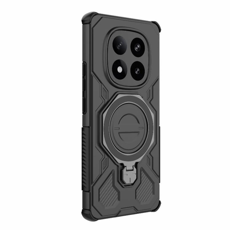 For Redmi Note 14 Pro+ 5G Global J-20 Solid Color MagSafe Magnetic TPU+PC Phone Case