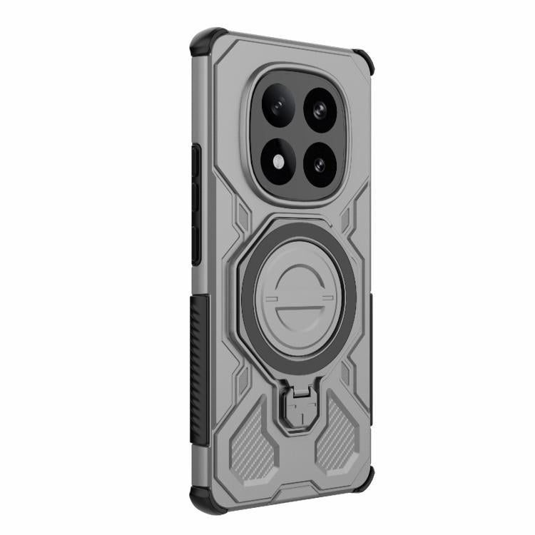 For Redmi Note 14 Pro+ 5G Global J-20 Solid Color MagSafe Magnetic TPU+PC Phone Case
