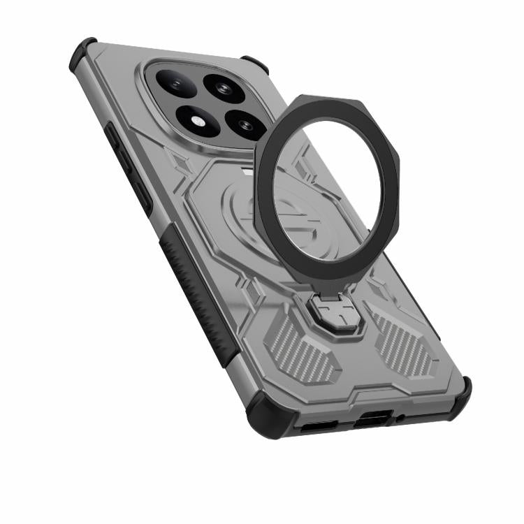For Redmi Note 14 Pro+ 5G Global J-20 Solid Color MagSafe Magnetic TPU+PC Phone Case