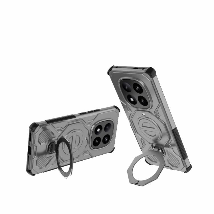 For Redmi Note 14 Pro+ 5G Global J-20 Solid Color MagSafe Magnetic TPU+PC Phone Case