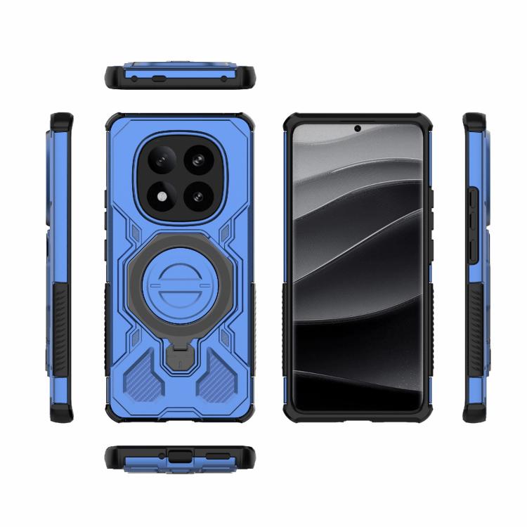 For Redmi Note 14 Pro+ 5G Global J-20 Solid Color MagSafe Magnetic TPU+PC Phone Case