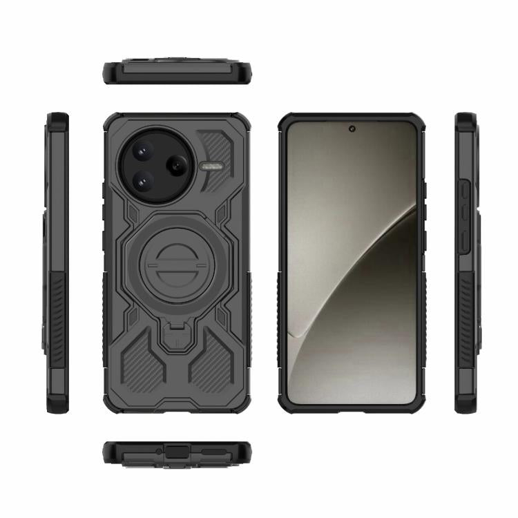 For Redmi K80 J-20 Solid Color MagSafe Magnetic TPU+PC Phone Case