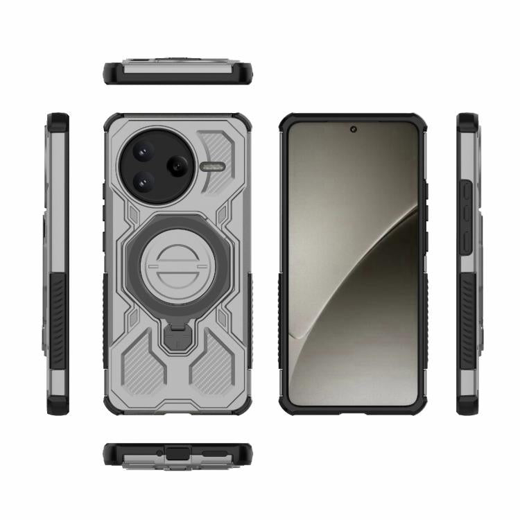 For Redmi K80 J-20 Solid Color MagSafe Magnetic TPU+PC Phone Case