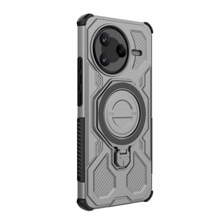 For Redmi K80 J-20 Solid Color MagSafe Magnetic TPU+PC Phone Case