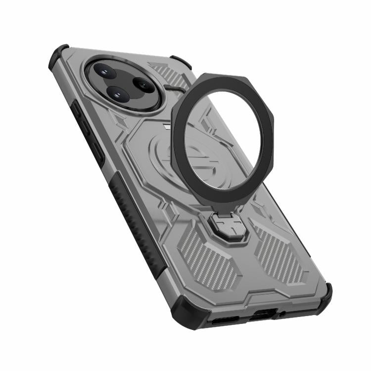 For Redmi K80 J-20 Solid Color MagSafe Magnetic TPU+PC Phone Case