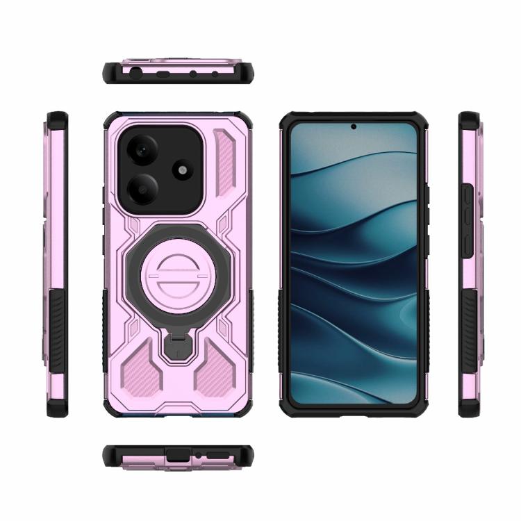 For Redmi Note 14 5G J-20 Solid Color MagSafe Magnetic TPU+PC Phone Case