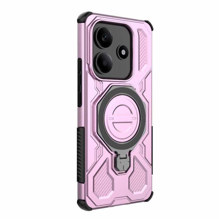 For Redmi Note 14 5G J-20 Solid Color MagSafe Magnetic TPU+PC Phone Case