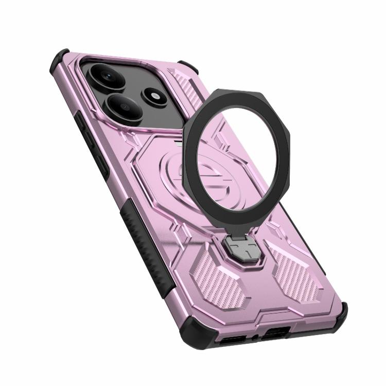 For Redmi Note 14 5G J-20 Solid Color MagSafe Magnetic TPU+PC Phone Case
