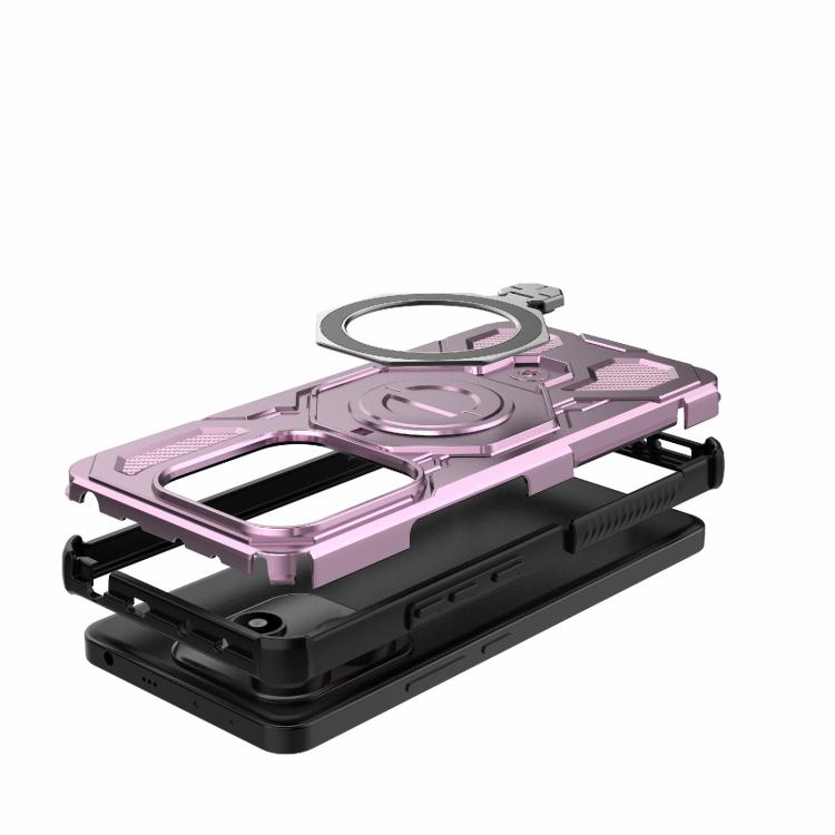 For Redmi Note 14 5G J-20 Solid Color MagSafe Magnetic TPU+PC Phone Case