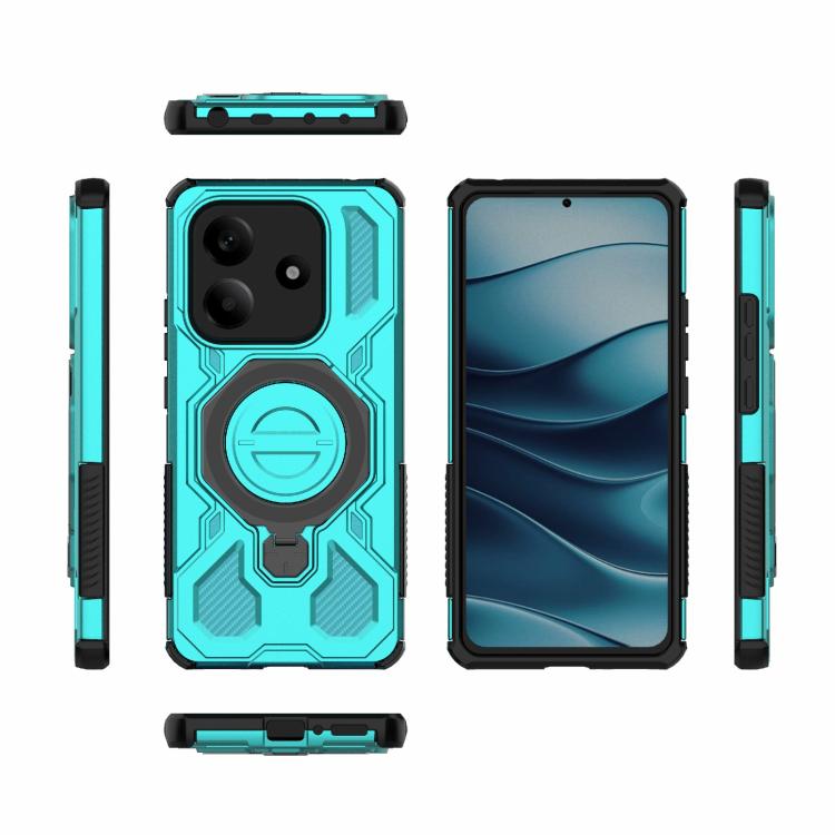 For Redmi Note 14 5G J-20 Solid Color MagSafe Magnetic TPU+PC Phone Case