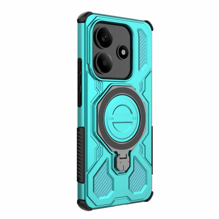 For Redmi Note 14 5G J-20 Solid Color MagSafe Magnetic TPU+PC Phone Case