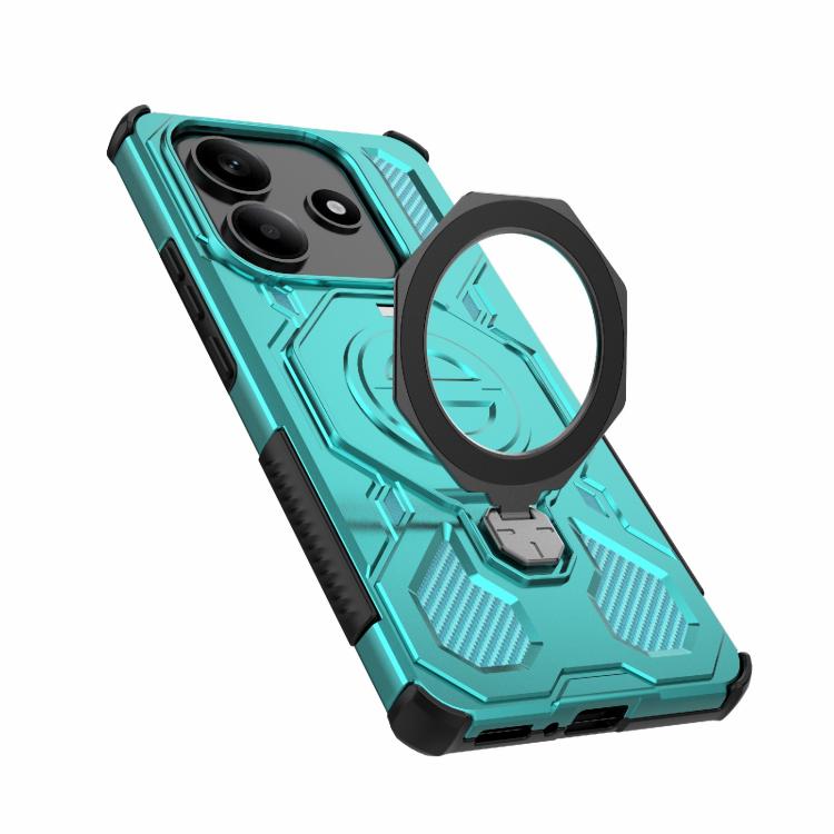 For Redmi Note 14 5G J-20 Solid Color MagSafe Magnetic TPU+PC Phone Case