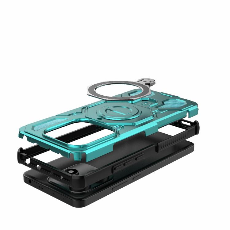 For Redmi Note 14 5G J-20 Solid Color MagSafe Magnetic TPU+PC Phone Case