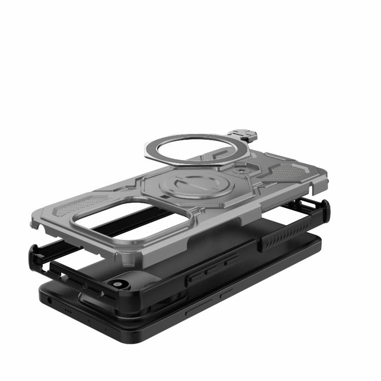 For Redmi Note 14 5G J-20 Solid Color MagSafe Magnetic TPU+PC Phone Case