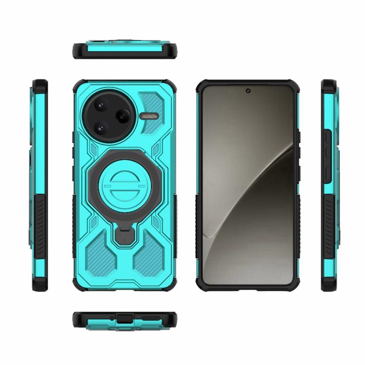 For Redmi K80 Pro 5G J-20 Solid Color MagSafe Magnetic TPU+PC Phone Case