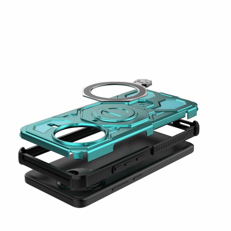 For Redmi K80 Pro 5G J-20 Solid Color MagSafe Magnetic TPU+PC Phone Case