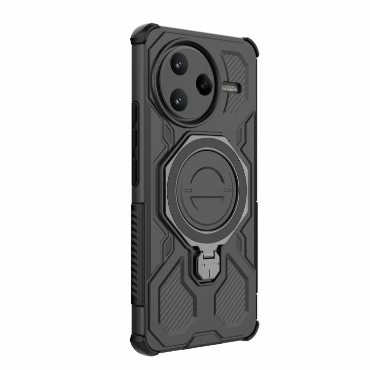 For Redmi K80 Pro 5G J-20 Solid Color MagSafe Magnetic TPU+PC Phone Case
