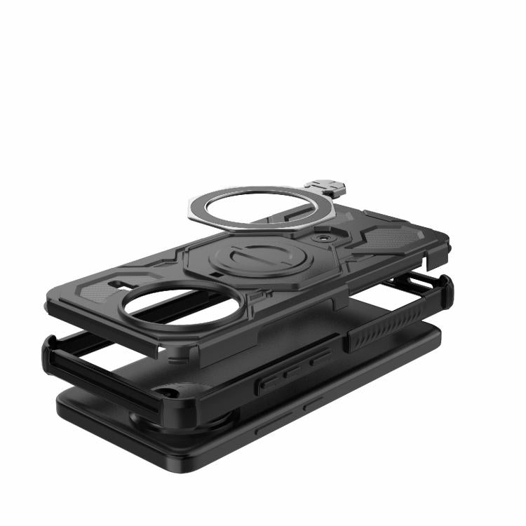 For Redmi K80 Pro 5G J-20 Solid Color MagSafe Magnetic TPU+PC Phone Case