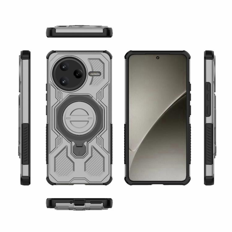 For Redmi K80 Pro 5G J-20 Solid Color MagSafe Magnetic TPU+PC Phone Case