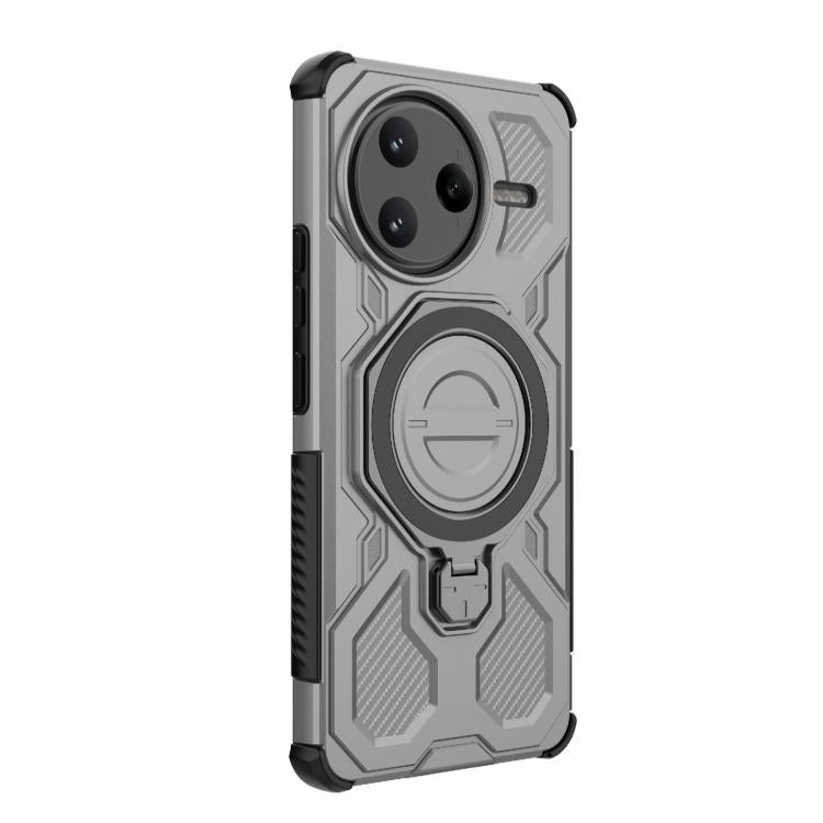 For Redmi K80 Pro 5G J-20 Solid Color MagSafe Magnetic TPU+PC Phone Case