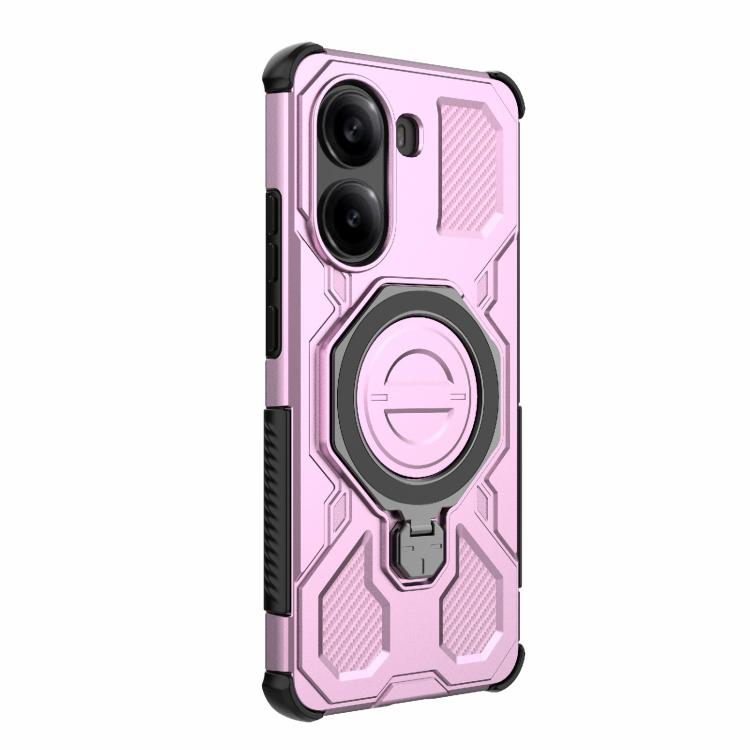 For Redmi Turbo 4 5G J-20 Solid Color MagSafe Magnetic TPU+PC Phone Case