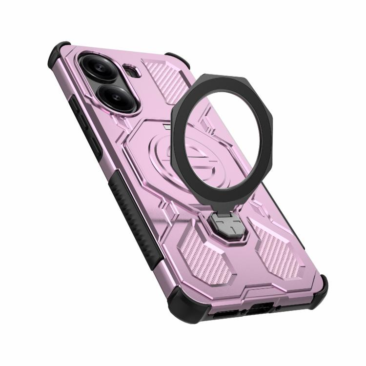 For Redmi Turbo 4 5G J-20 Solid Color MagSafe Magnetic TPU+PC Phone Case